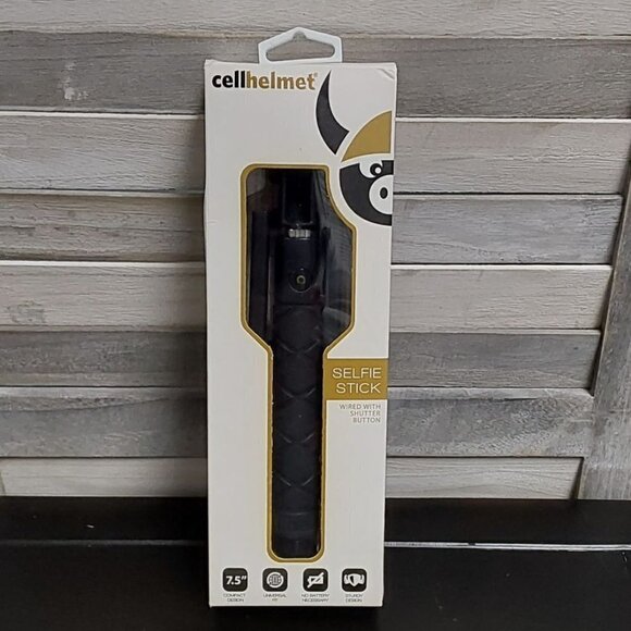 Selfie Stick Wired with Shutter Button | Cellhelmet - Picture 1 of 7